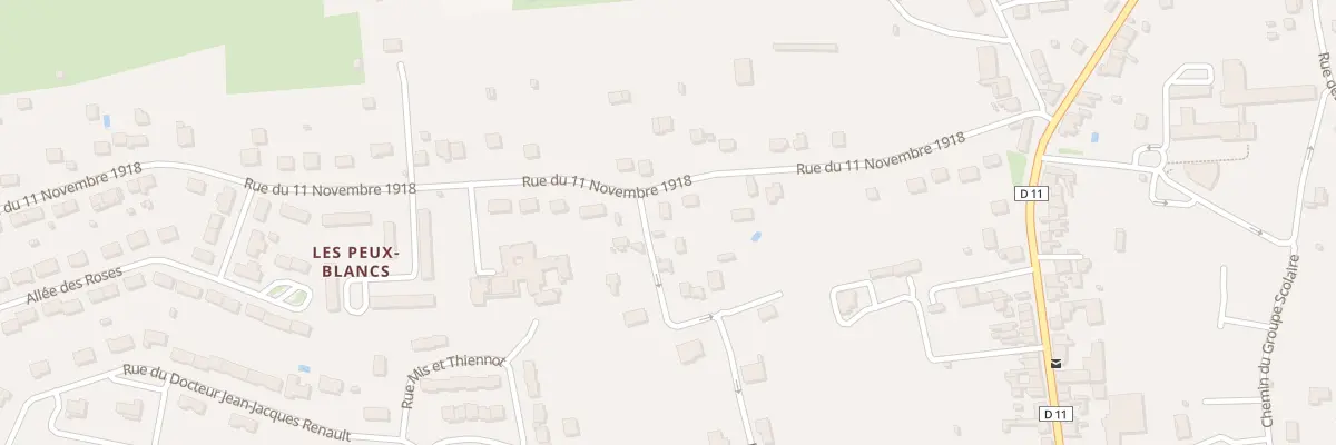 Plan du 25 Rue du 11 Novembre 1918 à Saint-Gaultier
