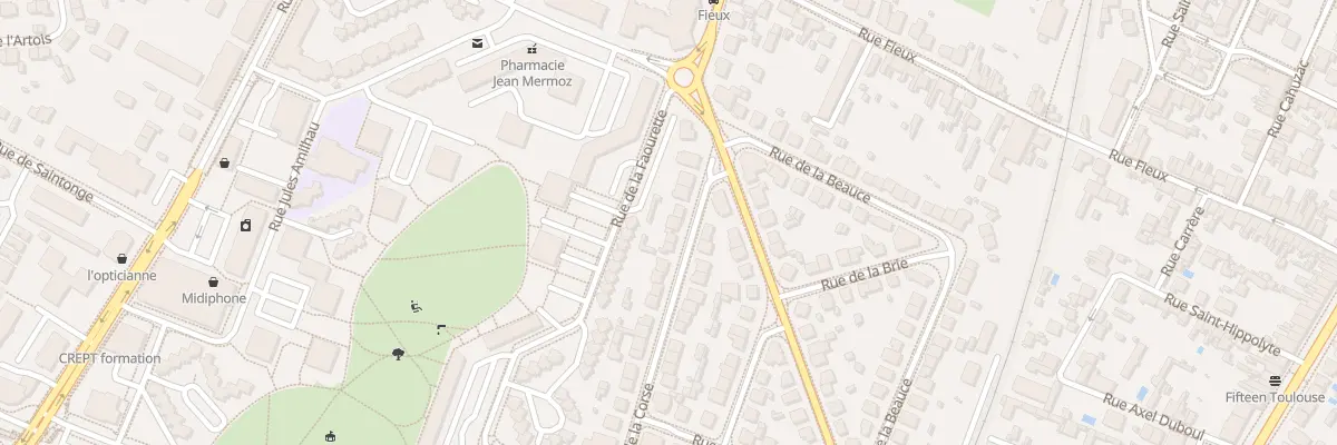 Plan du 33 Rue de la Corse à Toulouse