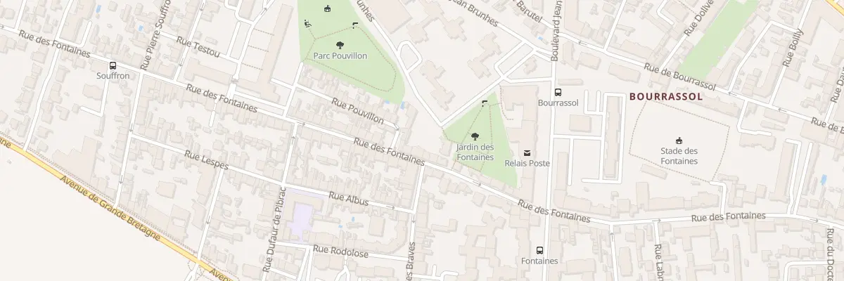 Plan du 136 Rue des Fontaines à Toulouse