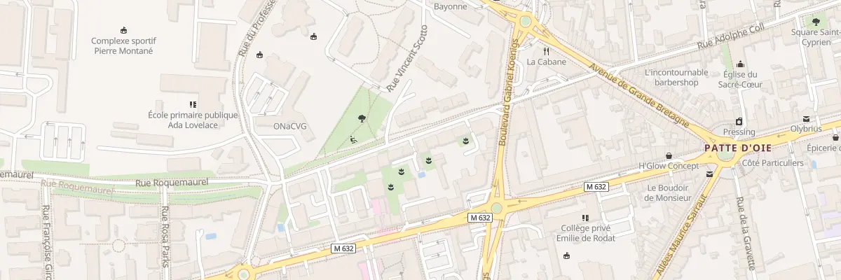 Plan du 50 Av de Lombez à Toulouse