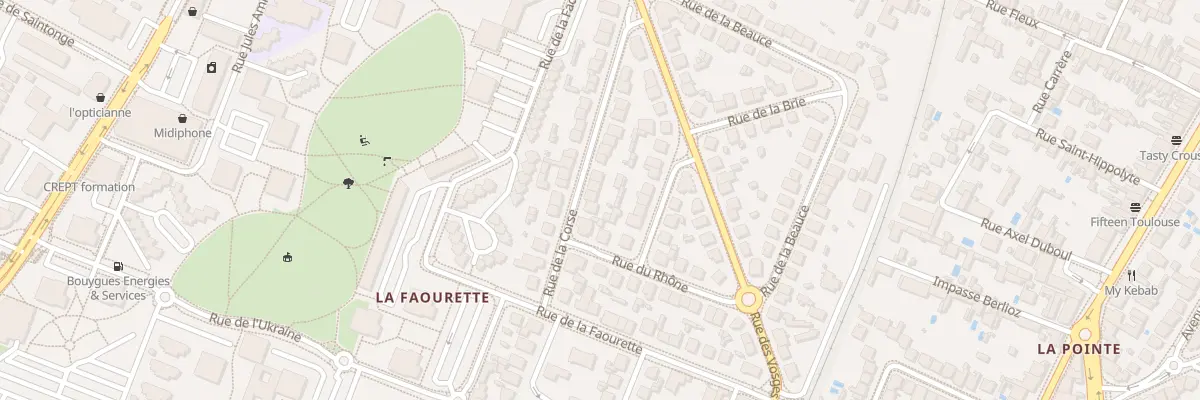 Plan du 10 Rue de la Corse à Toulouse