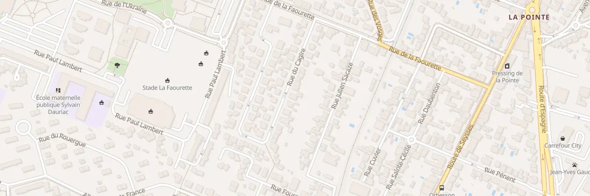 Plan du 21 Rue du Cagire à Toulouse