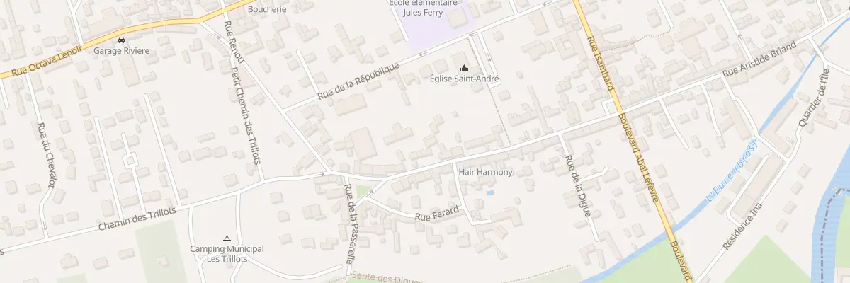 Plan du 11 Rue Aristide Briand à Ézy-sur-Eure