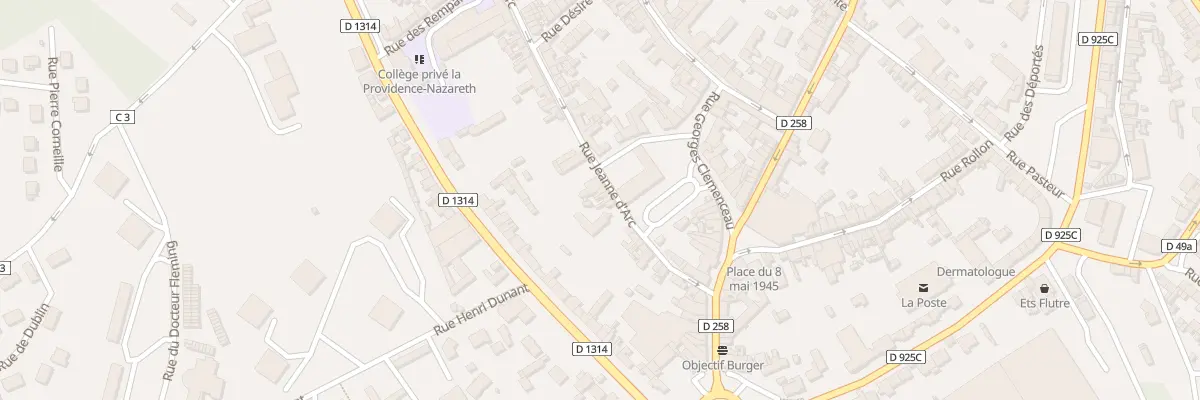 Plan du 23 Rue Jeanne d’Arc à Eu