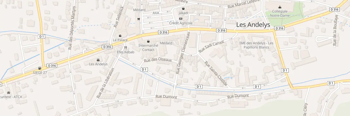Plan du 2 Rue des Oiseaux aux Andelys