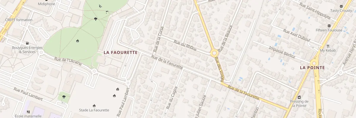 Plan du 40 Rue de la Faourette à Toulouse