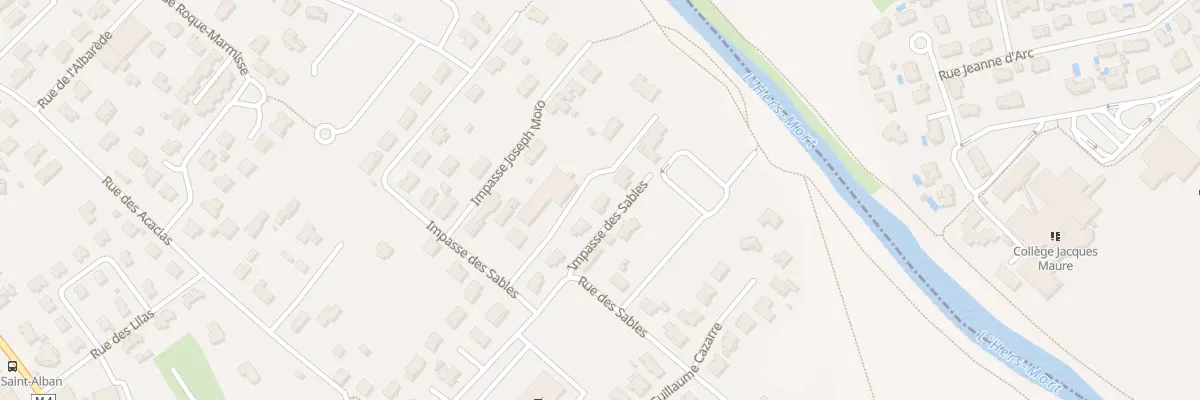 Plan du 2 Rue des Sables à Saint-Alban