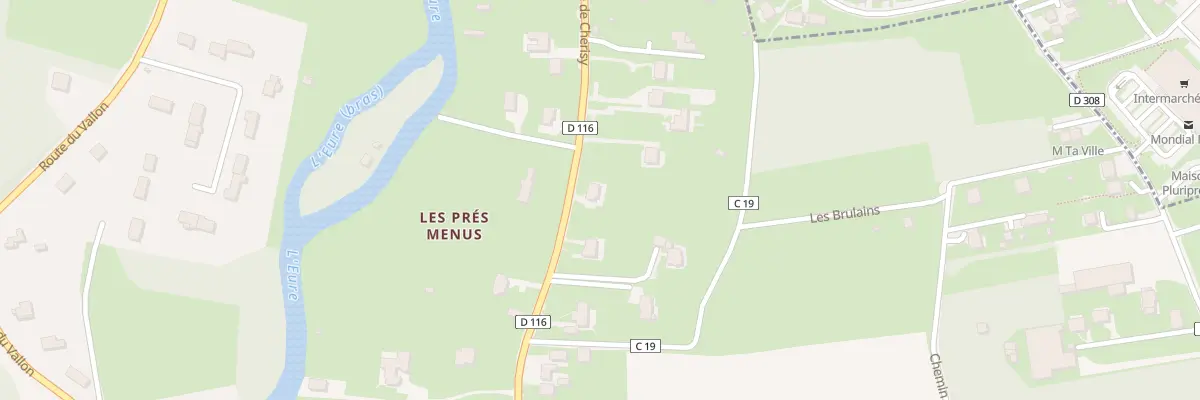 Plan du 38 Rte de Cherisy à Sainte-Gemme-Moronval