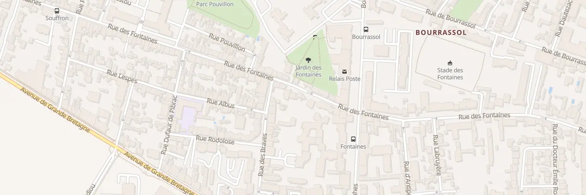 Plan du 107 Rue des Fontaines à Toulouse