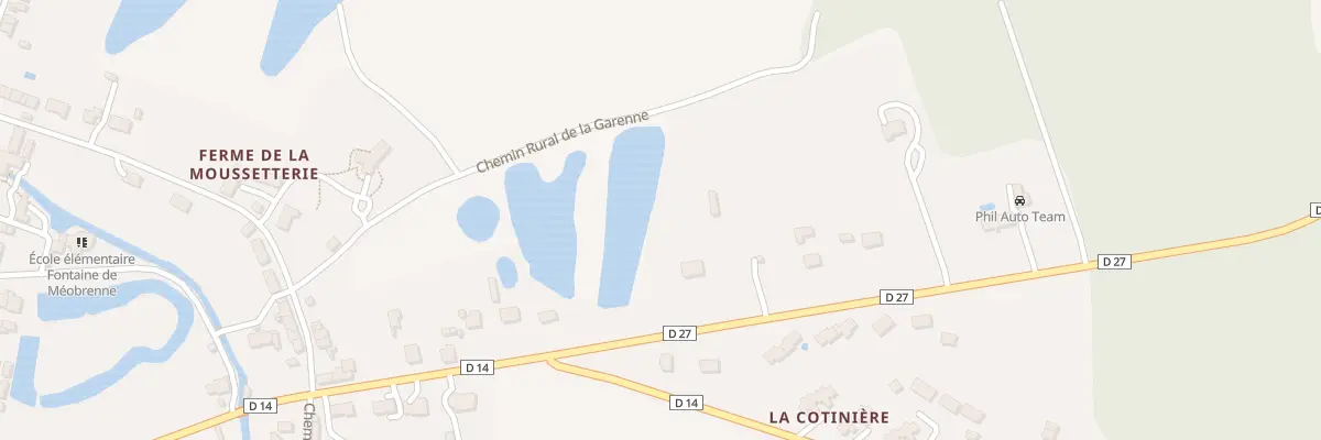 Plan du 29 Rte de Neuillay à Méobecq