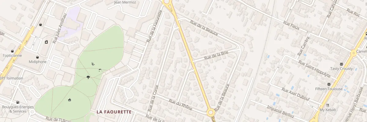 Plan du 21 Rue des Vosges à Toulouse