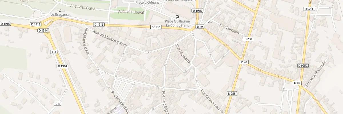 Plan du 27 Rue Paul Bignon à Eu