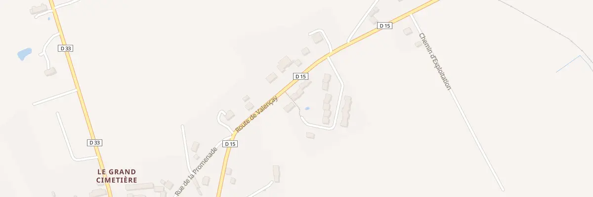 Plan du 8 Rte de Valencay à Pellevoisin