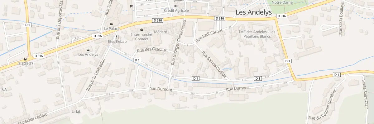 Plan du 21 Rue Sadi Carnot aux Andelys