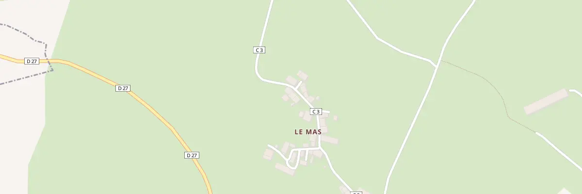 Plan du 23 Le Mas à Bersac-sur-Rivalier