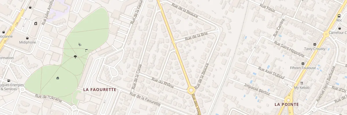 Plan du 19 Rue des Vosges à Toulouse