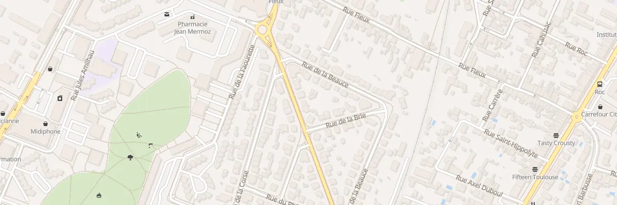 Plan du 30 Rue des Vosges à Toulouse