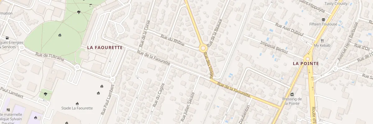 Plan du 30 Rue de la Faourette à Toulouse