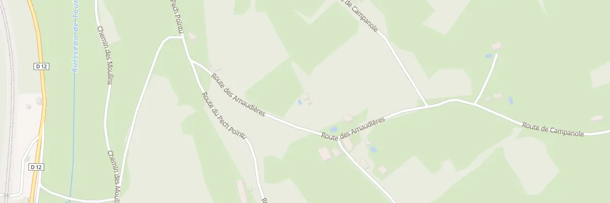 Plan du 195 Rte des Arnaudières à Lamothe-Fénelon