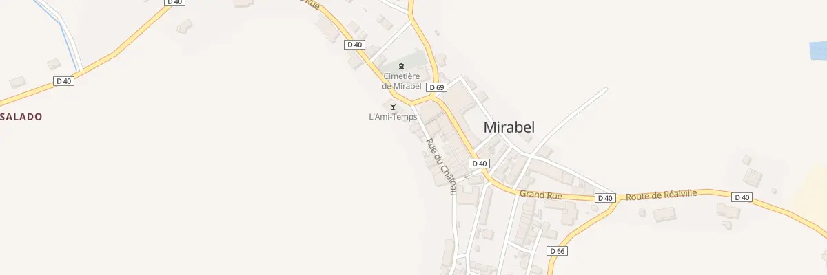 Plan du 4 Rue du Château à Mirabel