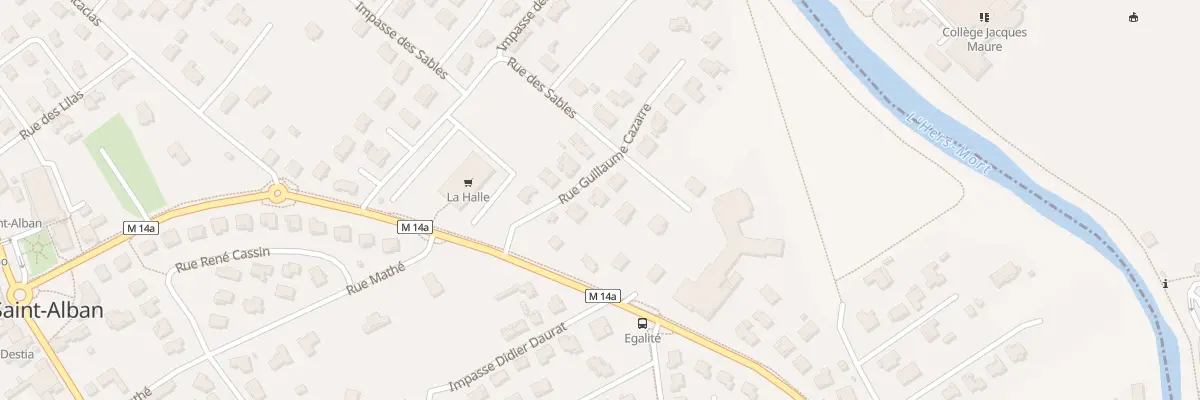 Plan du 4 Rue Guillaume Cazarre à Saint-Alban