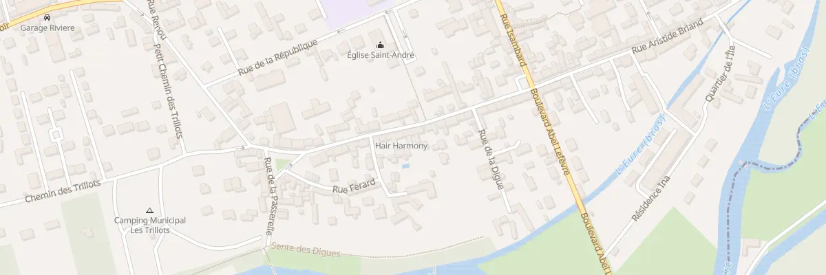 Plan du 16 Rue Aristide Briand à Ézy-sur-Eure