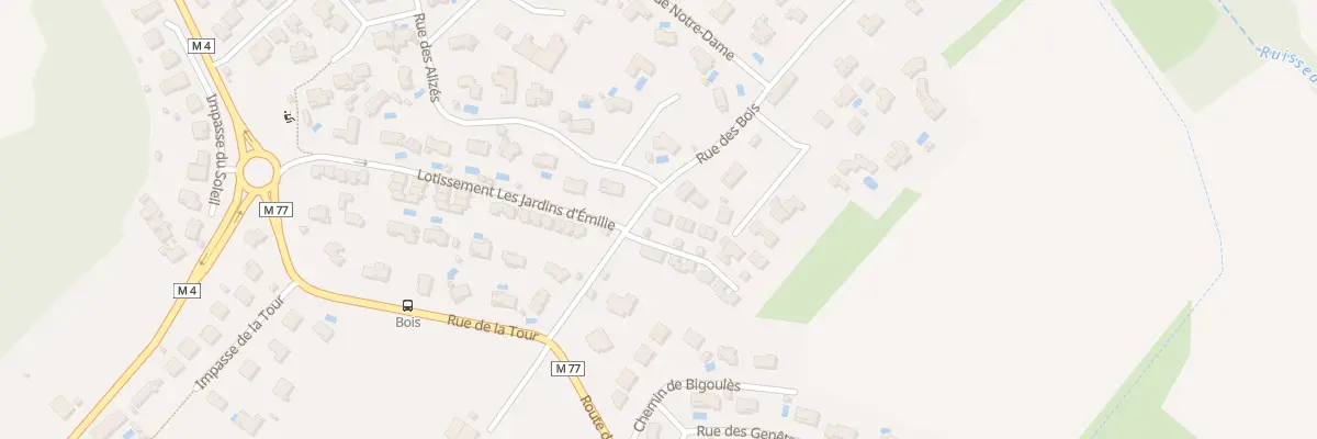 Plan du 5B Rue des Bois à Bruguières