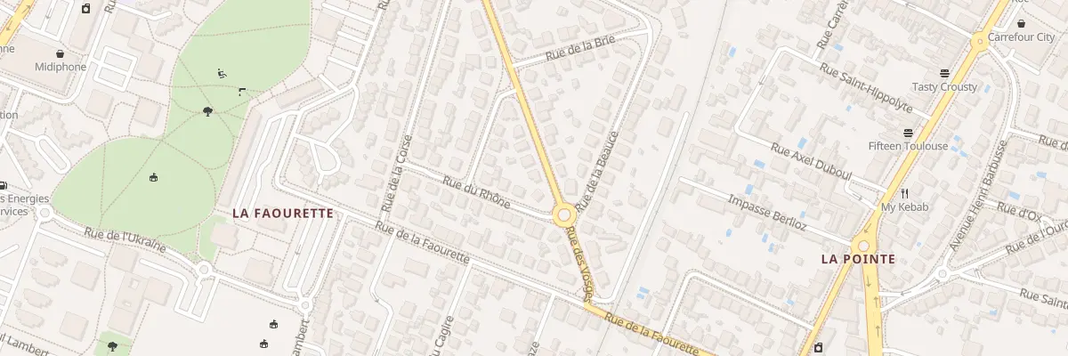 Plan du 11 Rue des Vosges à Toulouse