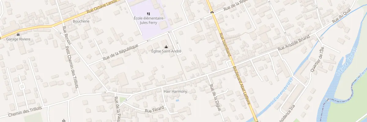 Plan du 18T Rue de la République à Ézy-sur-Eure