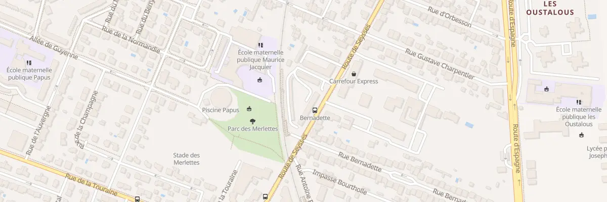 Plan du 321 Rte de Seysses à Toulouse