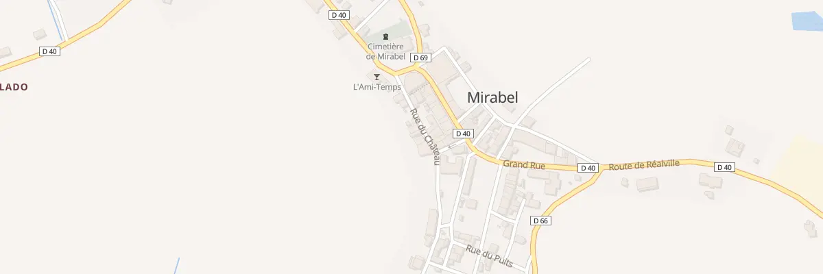 Plan du 10 Rue du Château à Mirabel