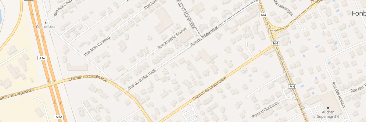 Plan du 11 Rue du 8 Mai 1945 à Aucamville