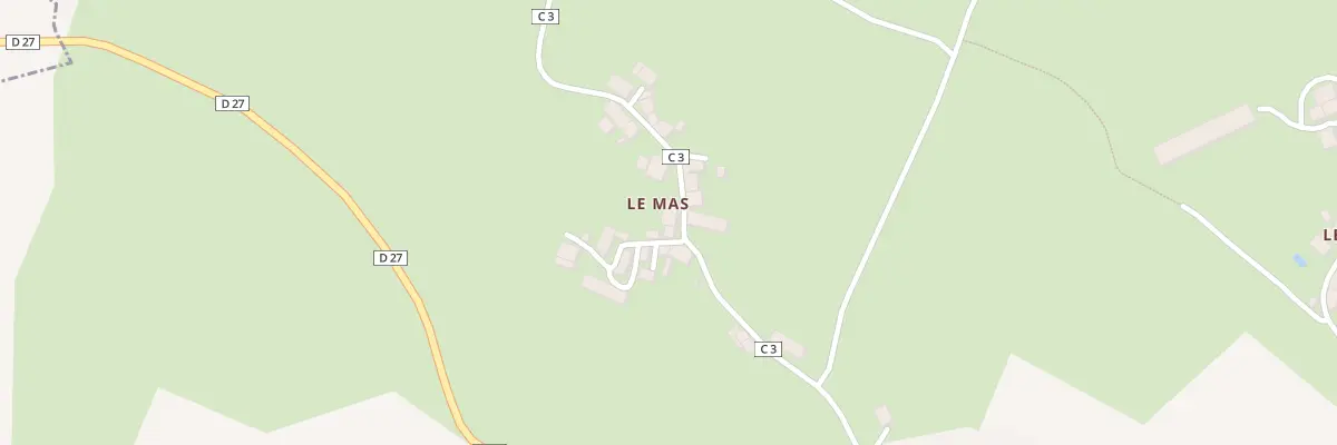 Plan du 17 Le Mas à Bersac-sur-Rivalier
