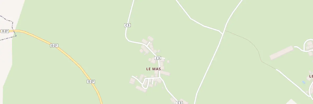 Plan du 16 Le Mas à Bersac-sur-Rivalier