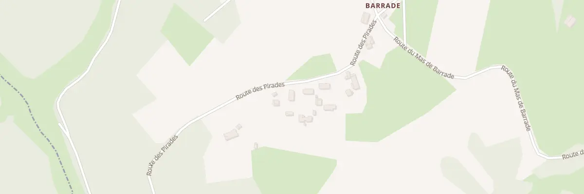 Plan du 5532F Mas de Barrade à Espère