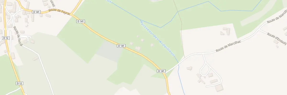 Plan du 511 Rte de Payrac à Lamothe-Fénelon
