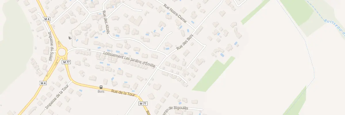 Plan du 7 Rue des Bois à Bruguières