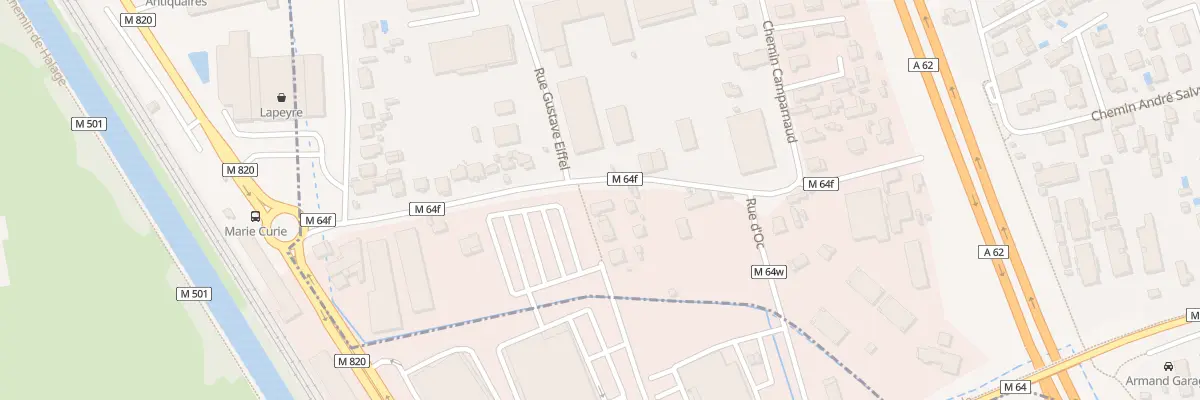 Plan du 17 Rue Pierre et Marie Curie à Aucamville