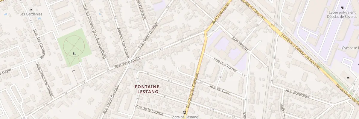 Plan du 114 Rue Vestrepain à Toulouse