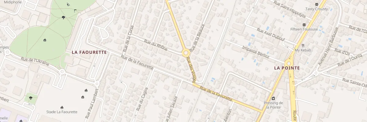 Plan du 7 Rue des Vosges à Toulouse