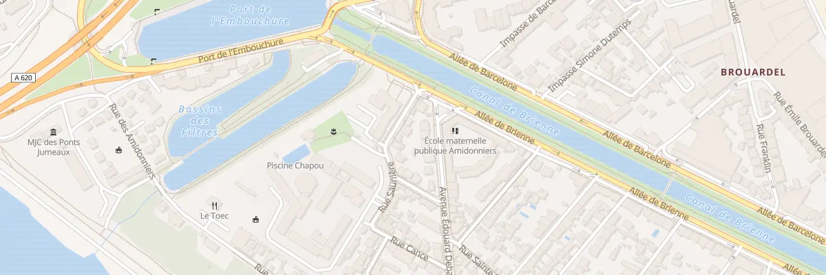 Plan du 6 Av Octave Lery à Toulouse