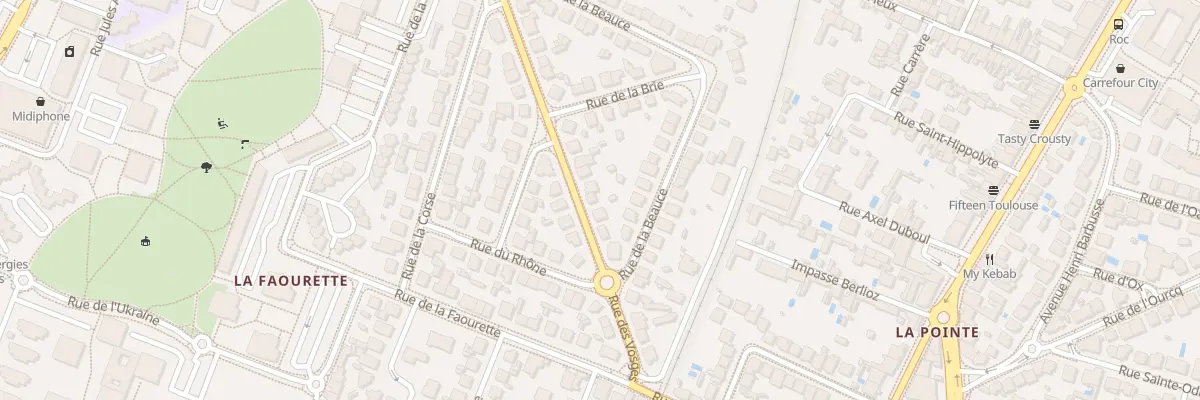 Plan du 14 Rue des Vosges à Toulouse