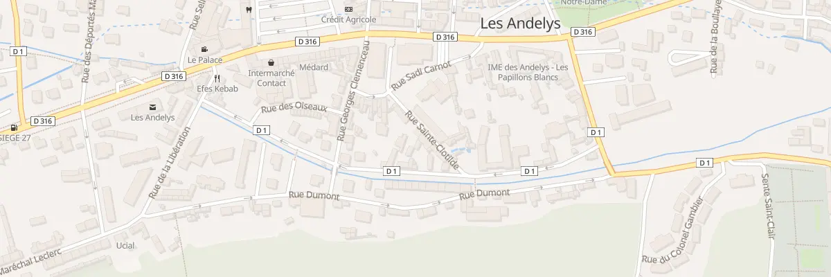 Plan du 4 Rue Sainte Clotilde aux Andelys