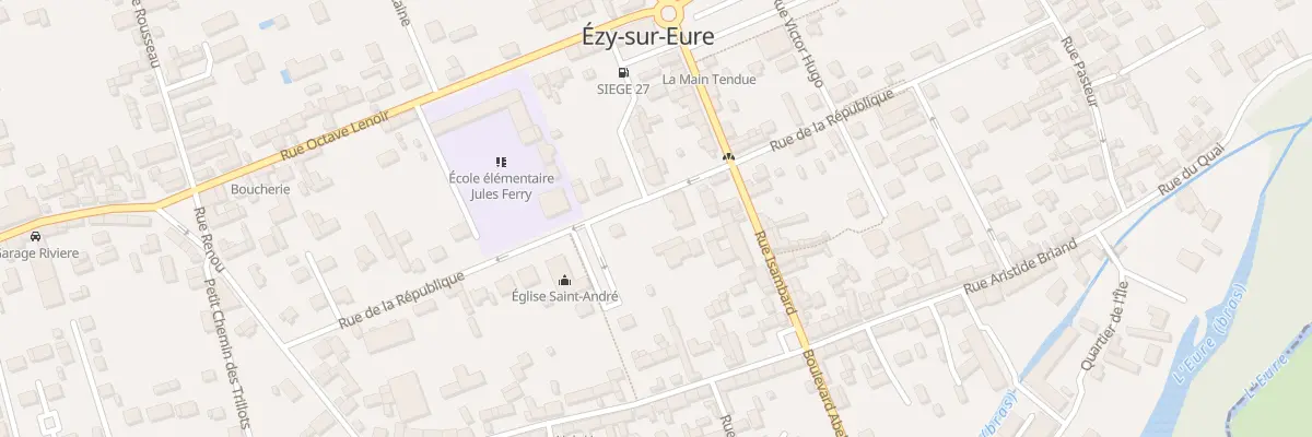 Plan du 28 Rue de la République à Ézy-sur-Eure