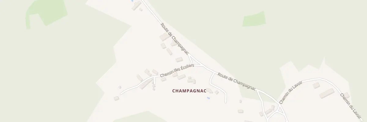 Plan du 58 Champagnac à Borrèze