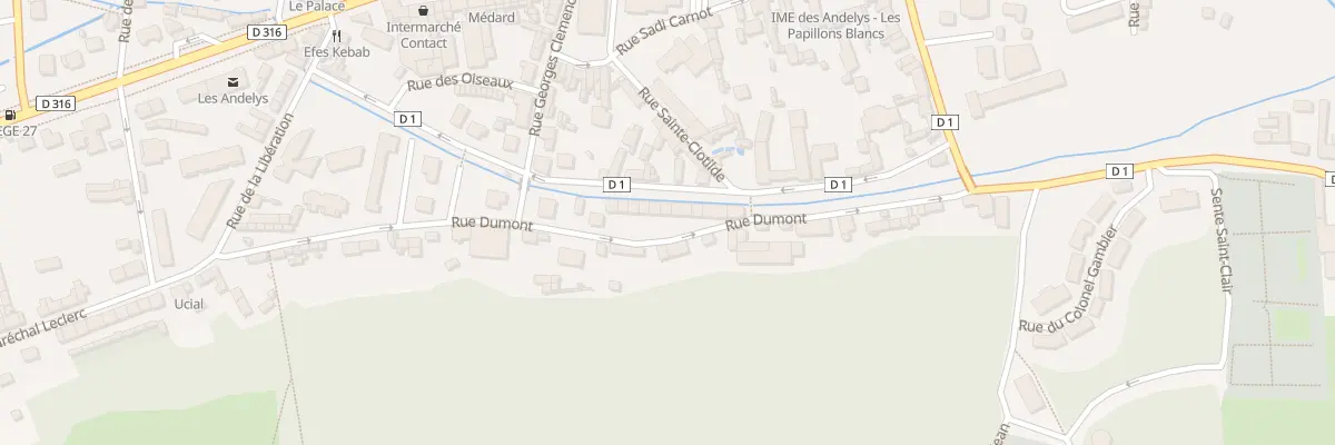 Plan du 16 Rue Dumont aux Andelys