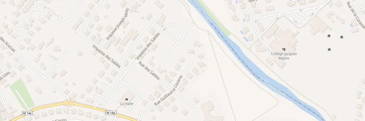 Plan du 15 Rue Guillaume Cazarre à Saint-Alban