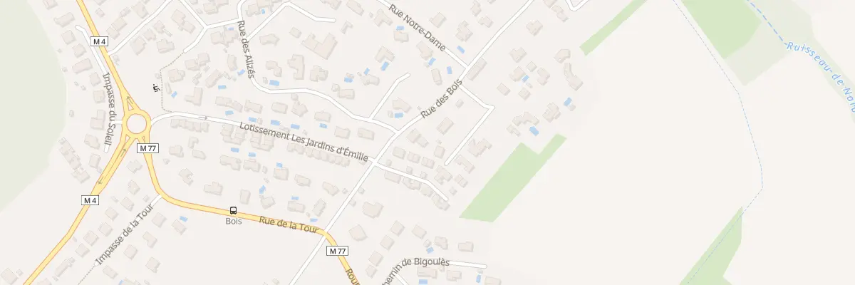Plan du 7B Rue des Bois à Bruguières