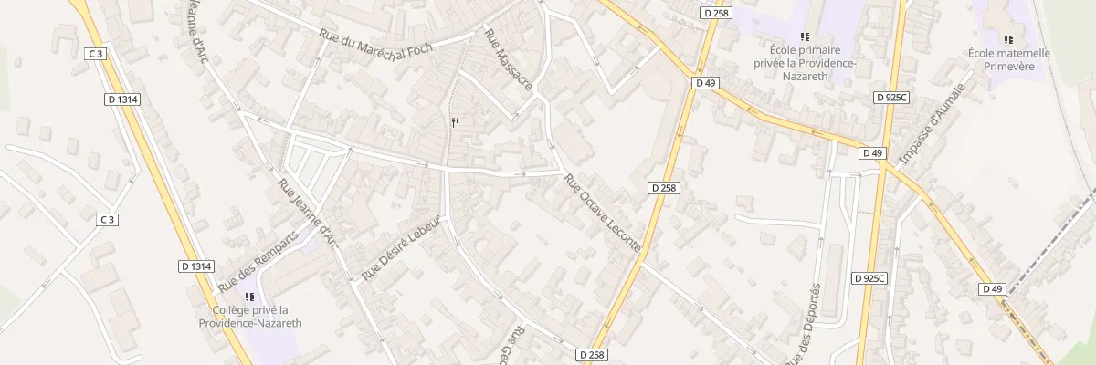 Plan du 12 Rue Grande Mademoiselle à Eu