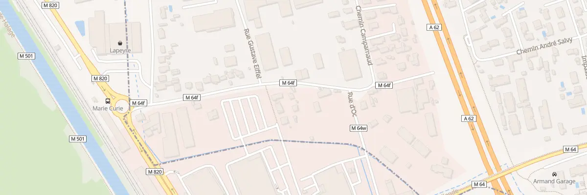 Plan du 15 Rue Pierre et Marie Curie à Aucamville